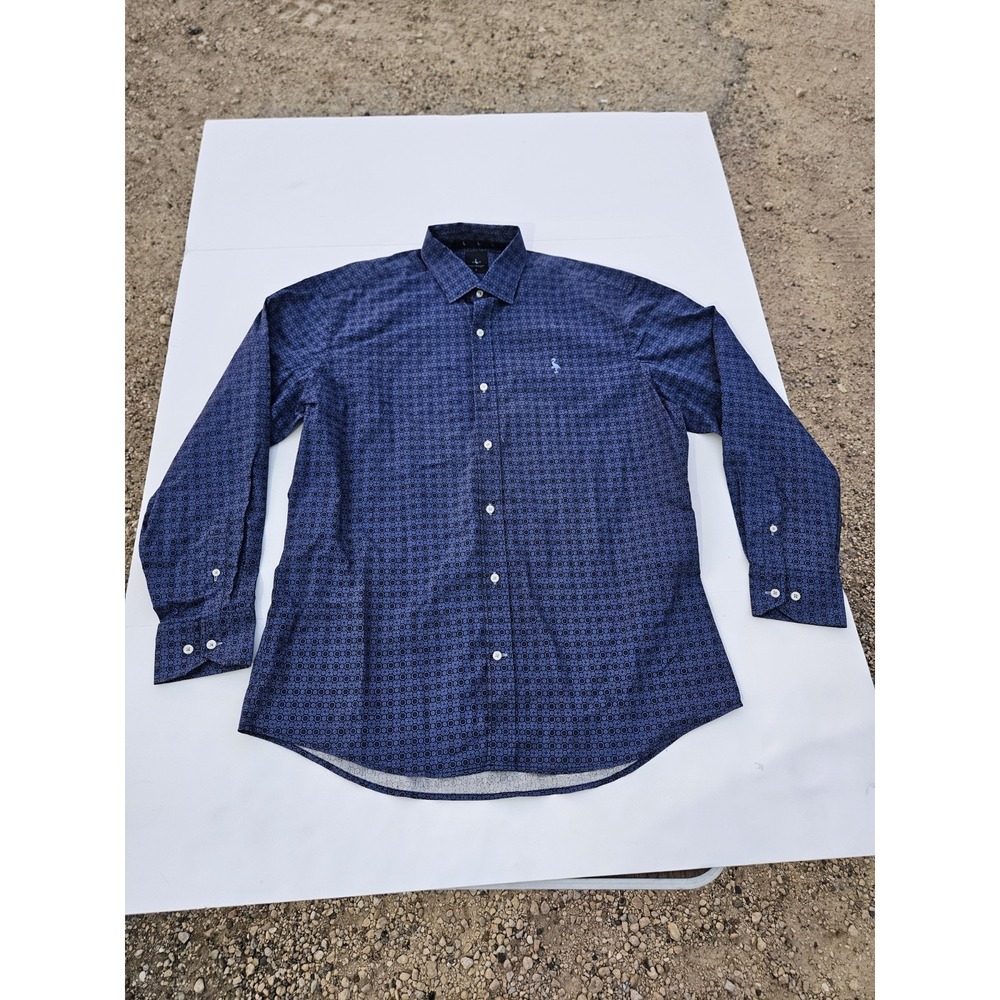 Tailorbyrd Men Size L Dress Shirt Long Sleeve Floral Button Up 100% Cotton